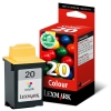 Lexmark 15MX120 (#20) färgbläckpatron (original) 040049 - 1