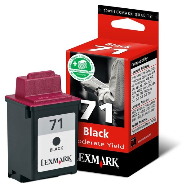 Lexmark 15MX971 (#71) ljussvart bläckpatron (original) 15MX971E 040259 - 1
