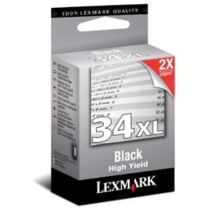 Lexmark 18C0034 (#34) svart bläckpatron hög kapacitet (original) 18C0034E 040270 - 1