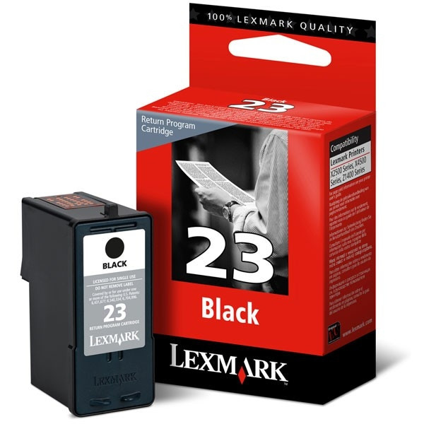 Lexmark 18C1523 (#23) svart bläckpatron (original) 18C1523E 040340 - 1