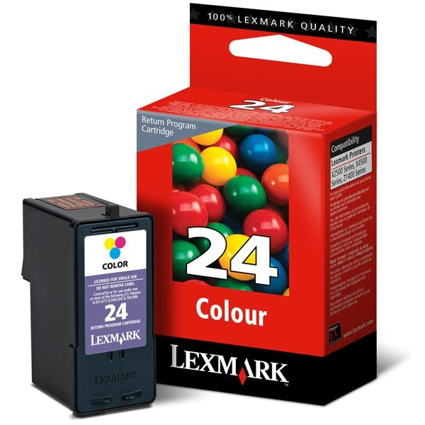 Lexmark 18C1524 (#24) färgbläckpatron (original) 18C1524E 040345 - 1