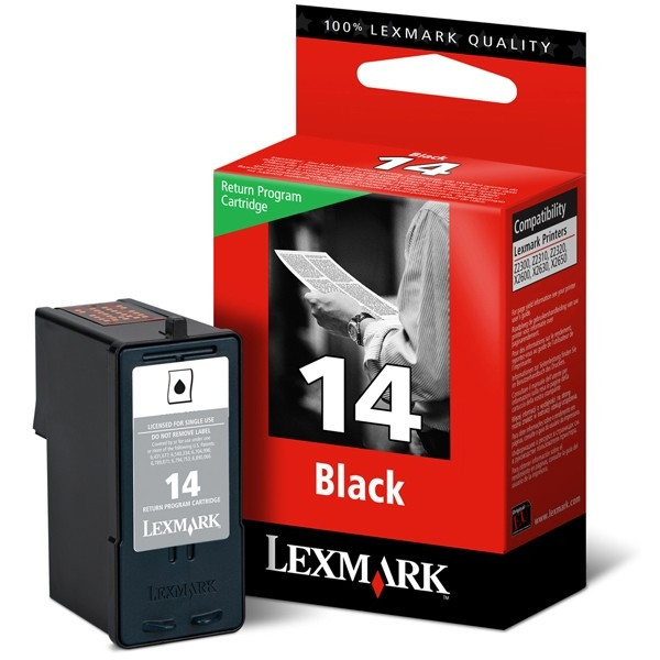 Lexmark 18C2090E (#14) svart bläckpatron (original) 18C2090E 040360 - 1