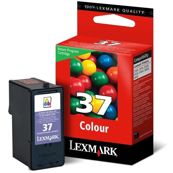 Lexmark 18C2140E (#37) färgbläckpatron (original) 18C2140E 040380 - 1
