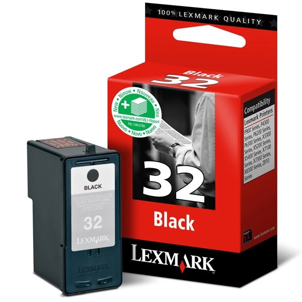 Lexmark 18CX032 (#32) svart bläckpatron (original) 18CX032E 040219 - 1