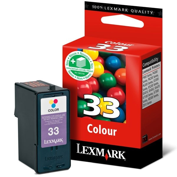 Lexmark 18CX033 (#33) färgbläckpatron (original) 18CX033E 040229 - 1