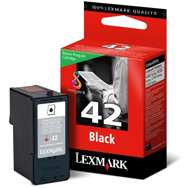 Lexmark 18Y0142 (#42) svart bläckpatron (original) 18Y0142E 040355 - 1