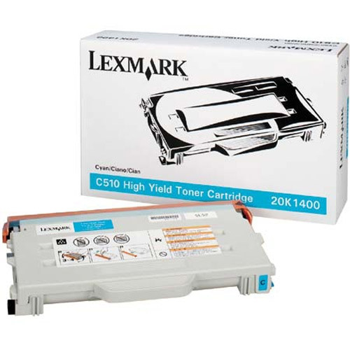 Lexmark 20K1400 cyan toner hög kapacitet (original) 20K1400 034425 - 1