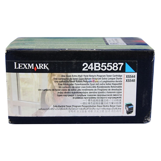 Lexmark 24B5587 cyan toner (original) 24B5587 037398 - 1