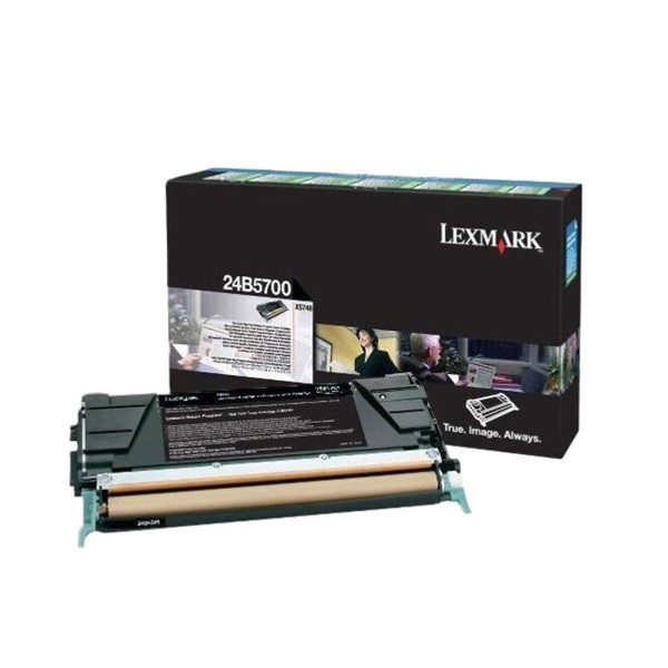 Lexmark 24B5700 svart toner (original) 24B5700 037836 - 1