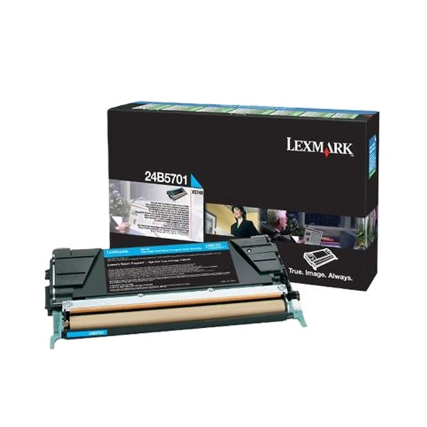 Lexmark 24B5701 cyan toner (original) 24B5701 037838 - 1