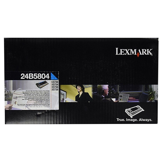 Lexmark 24B5804 cyan toner (original) 24B5804 037428 - 1