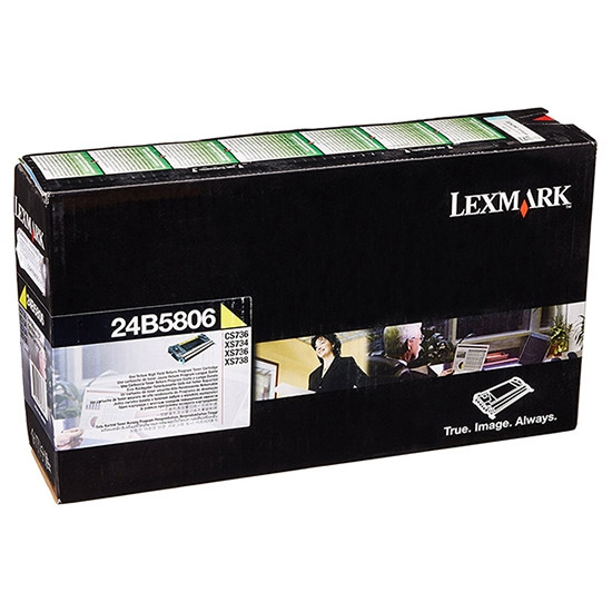 Lexmark 24B5806 gul toner (original) 24B5806 037432 - 1