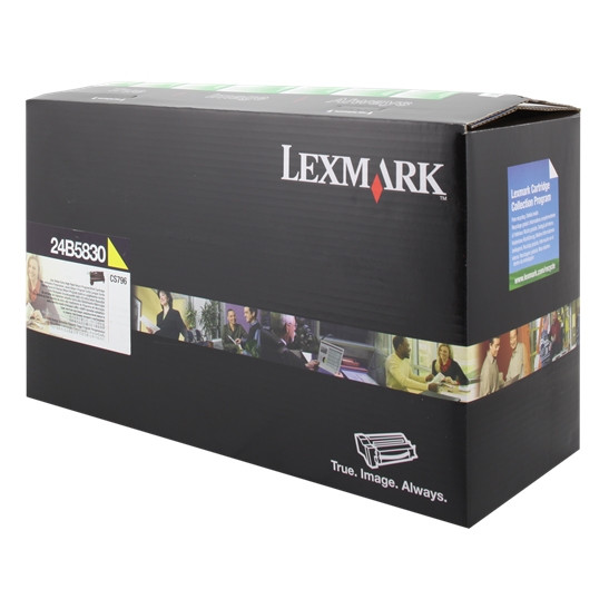 Lexmark 24B5830 gul toner (original) 24B5830 037390 - 1