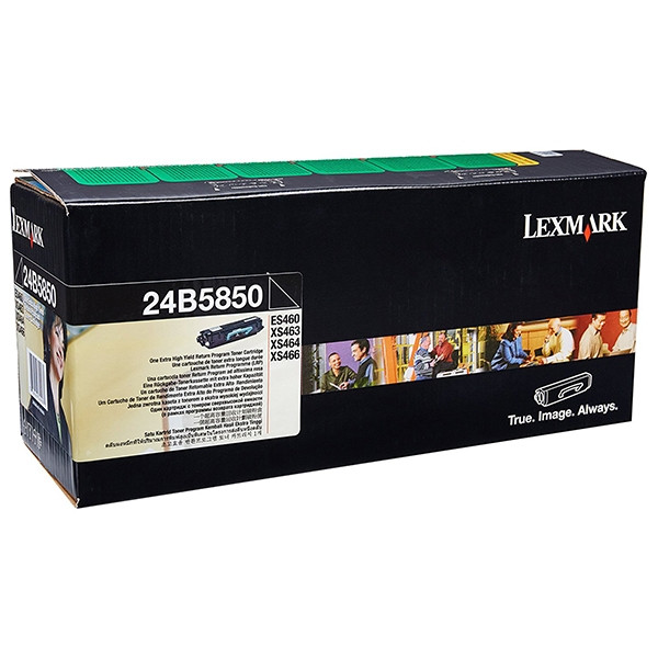 Lexmark 24B5850 svart toner (original) 24B5850 037434 - 1