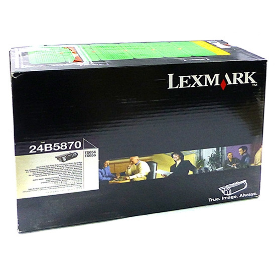 Lexmark 24B5870 svart toner (original) 24B5870 037394 - 1