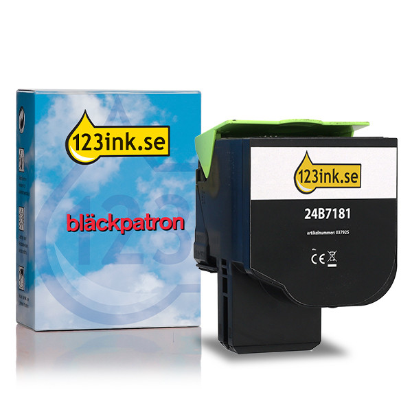 Lexmark 24B7181 svart toner (varumärket 123ink) 037925 - 1