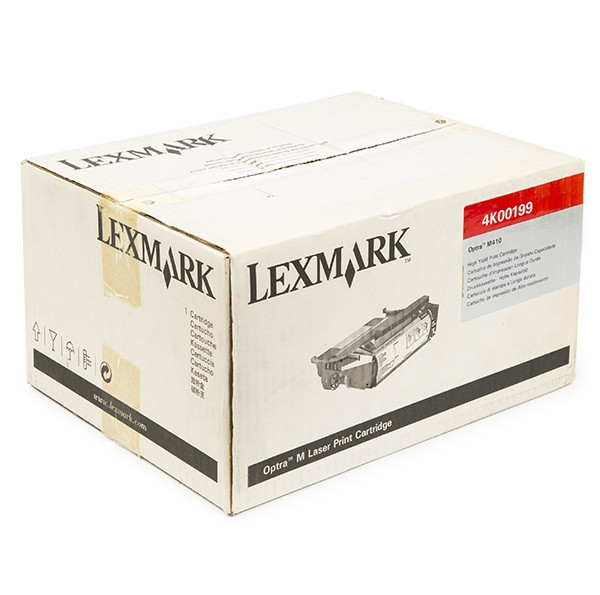 Lexmark 4K00199 svart toner hög kapacitet (original) 4K00199 034082 - 1