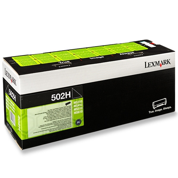 Lexmark 502H (50F2H00) svart toner hög kapacitet (original) 50F2H00 037310 - 1