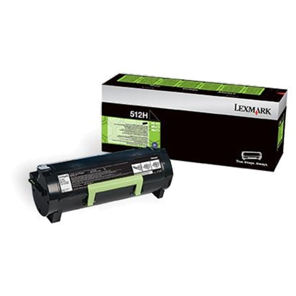 Lexmark 512H (51F2H00) svart toner hög kapacitet (original) 51F2H00 037548 - 1