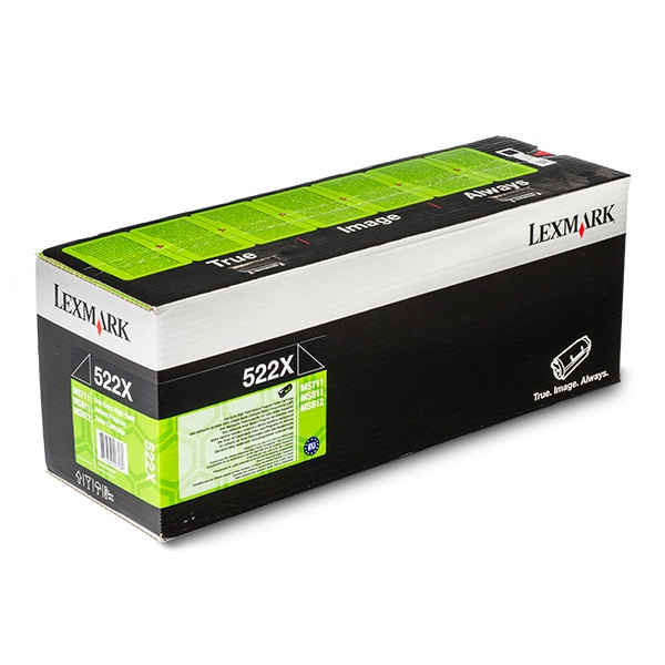 Lexmark 522X (52D2X00) svart toner extra hög kapacitet (original) 52D2X00 037322 - 1