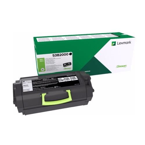 Lexmark 53B2000 toner svart (original) 53B2000 037734 - 1