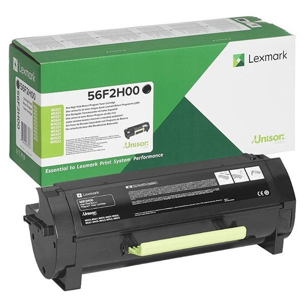 Lexmark 56F2H00 svart toner hög kapacitet (original) 56F2H00 037846 - 1