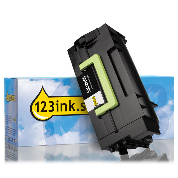 Lexmark 58D2H00 svart toner hög kapacitet (varumärket 123ink) 58D2H00C 037871 - 1