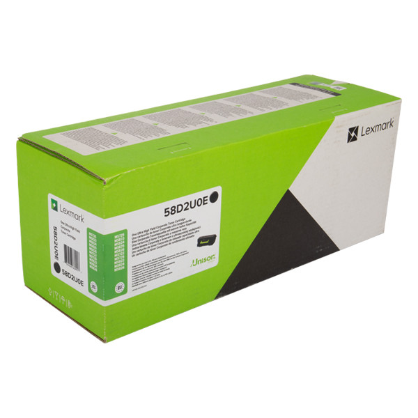 Lexmark 58D2U00 svart toner extremt hög kapacitet (original) 58D2U00 037874 - 1