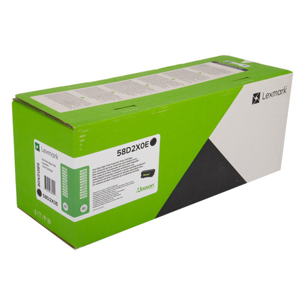 Lexmark 58D2X00 svart toner extra hög kapacitet (original) 58D2X00 037872 - 1