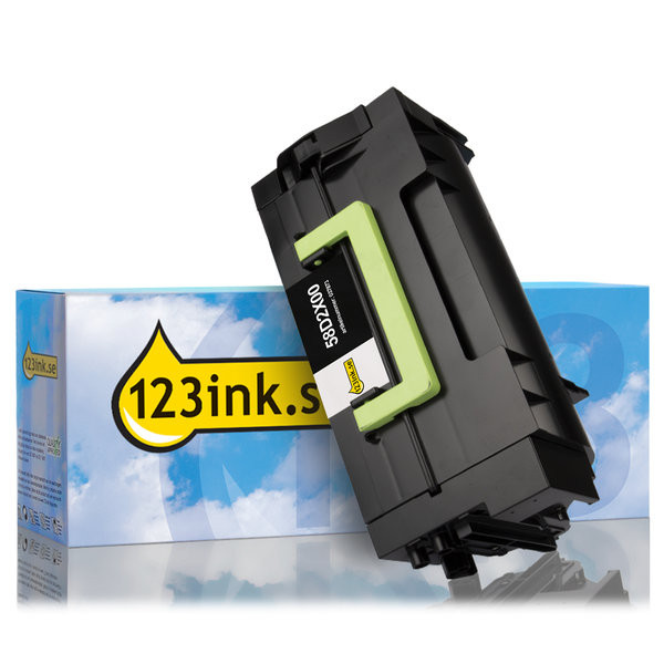 Lexmark 58D2X00 svart toner extra hög kapacitet (varumärket 123ink) 58D2X00C 037873 - 1