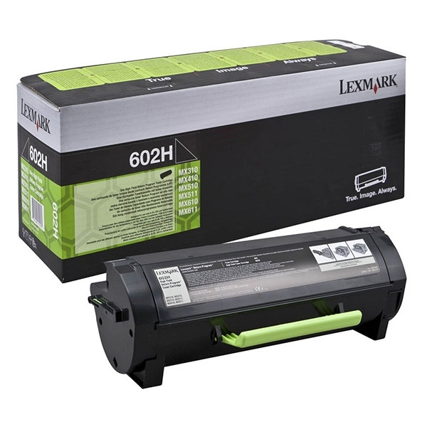 Lexmark 602H (60F2H00) svart toner hög kapacitet (original) 60F2H00 037326 - 1
