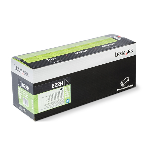 Lexmark 622H (62D2H00) svart toner hög kapacitet (original) 62D2H00 037232 - 1