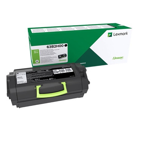 Lexmark 63B2H00 svart toner hög kapacitet (original) 63B2H00 037776 - 1