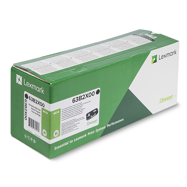 Lexmark 63B2X00 svart toner extra hög kapacitet (original) 63B2X00 037778 - 1