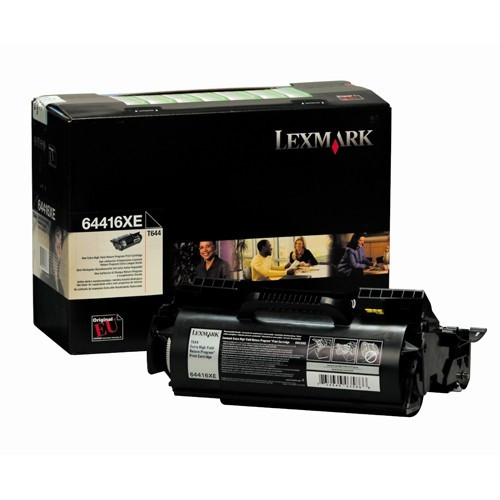 Lexmark 64416XE svart toner extra hög kapacitet (original) 64416XE 034740 - 1