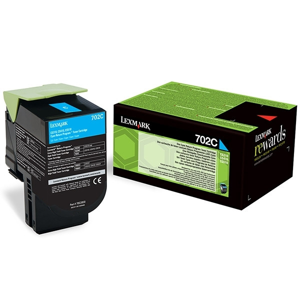 Lexmark 702C (70C20C0) cyan toner (original) 70C20C0 037240 - 1