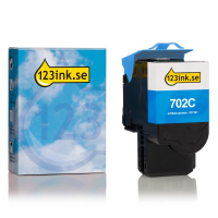 Lexmark 702C (70C20C0) cyan toner (varumärket 123ink) 70C20C0C 037241