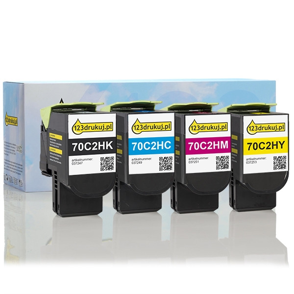 Lexmark 702H toner 4-pack (varumärket 123ink)  130282 - 1