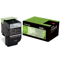 Lexmark 702K (70C20K0) svart toner (original) 70C20K0 037238