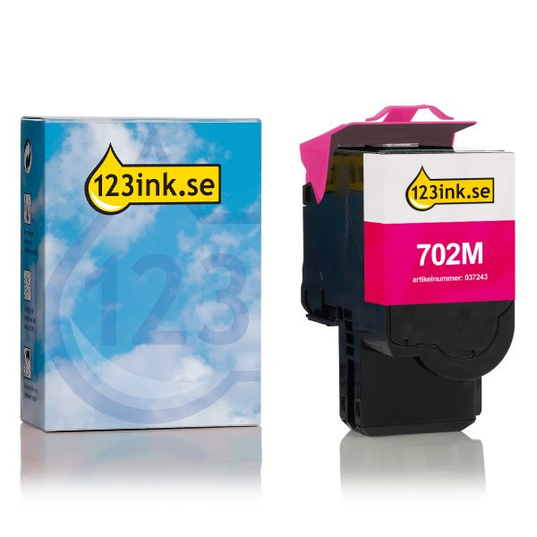 Lexmark 702M (70C20M0) magenta toner (varumärket 123ink) 70C20M0C 037243 - 1