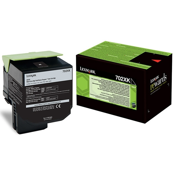 Lexmark 702XK (70C2XK0) svart toner extra hög kapacitet (original) 70C2XK0 037254 - 1