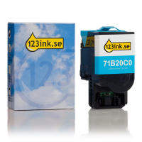 Lexmark 71B20C0 cyan toner (varumärket 123ink)