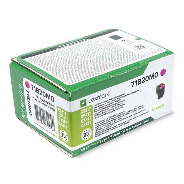 Lexmark 71B20M0 magenta toner (original) 71B20M0 037744 - 1