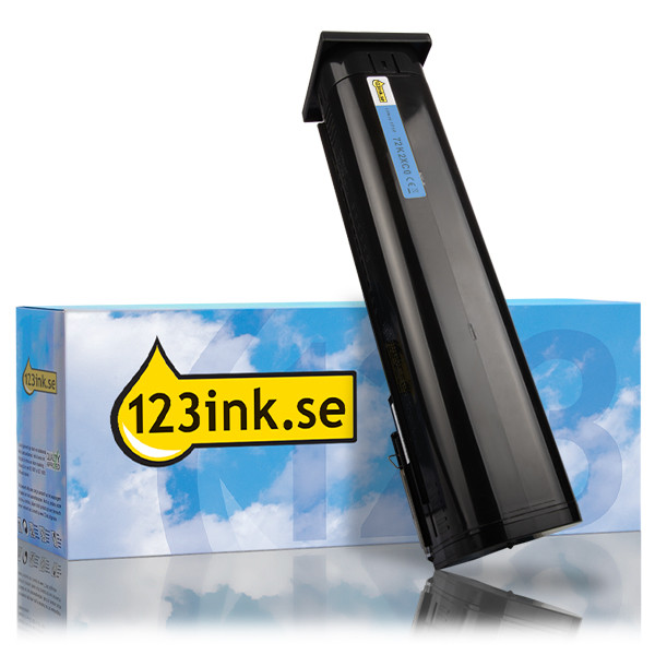 Lexmark 72K2XC0 cyan toner hög kapacitet (varumärket 123ink) 72K2XC0C 037641 - 1