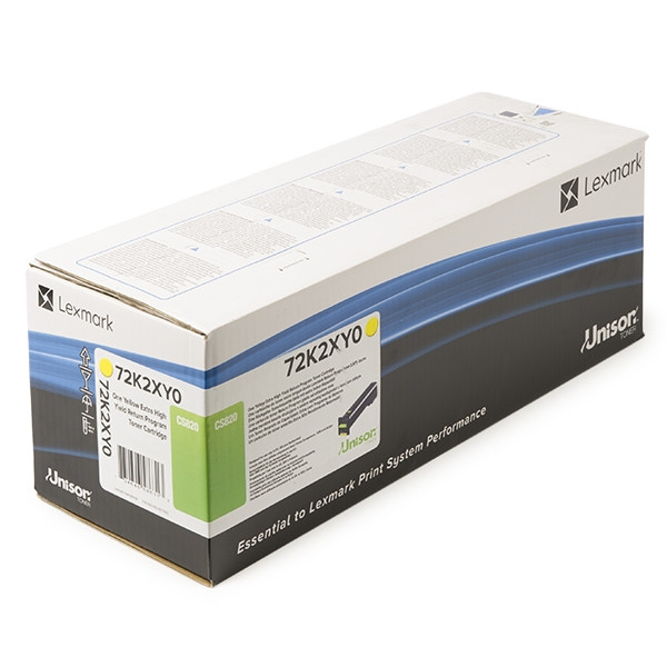 Lexmark 72K2XY0 gul toner hög kapacitet (original) 72K2XY0 037644 - 1