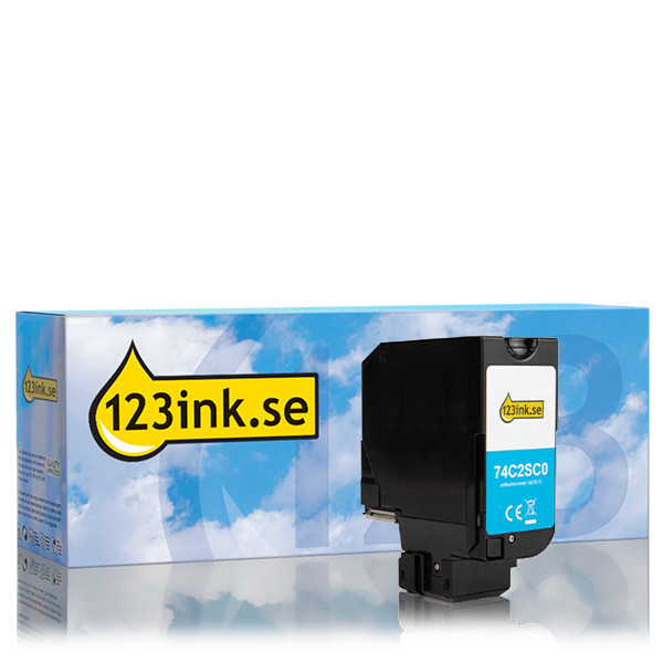 Lexmark 74C20C0 cyan toner (varumärket 123ink) 037607 - 1