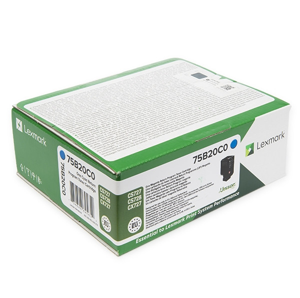 Lexmark 75B20C0 cyan toner (original) 75B20C0 037760 - 1