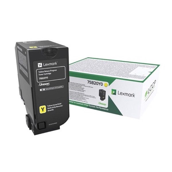 Lexmark 75B20Y0 gul toner (original) 75B20Y0 037764 - 1