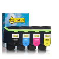 Lexmark 75M20K0/C0/M0/Y0 toner 4-pack (varumärket 123ink)