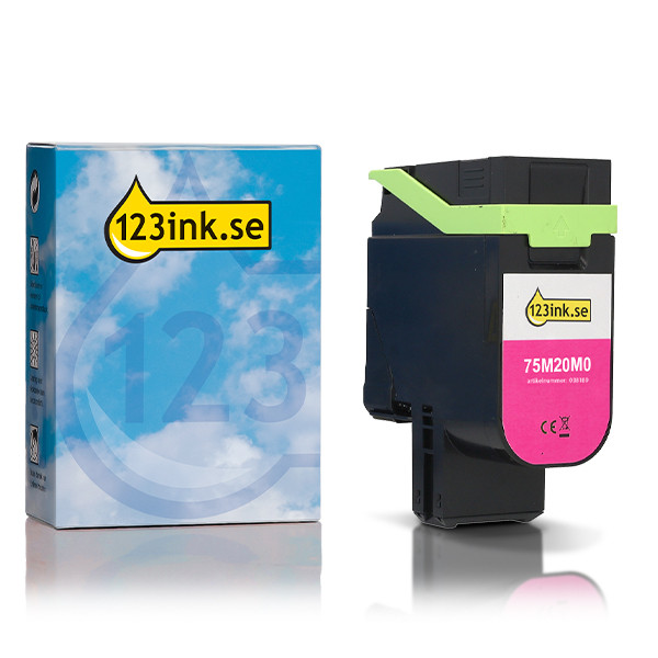 Lexmark 75M20M0 magenta toner (varumärket 123ink) 038189 - 1